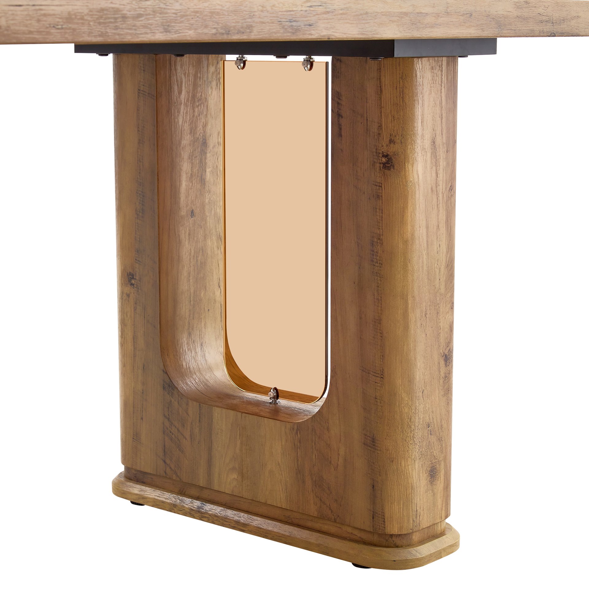 Stylish Wood Color Textured Dining Table Material With Wood Grain Stickers - Transparent / Wood - Image 6