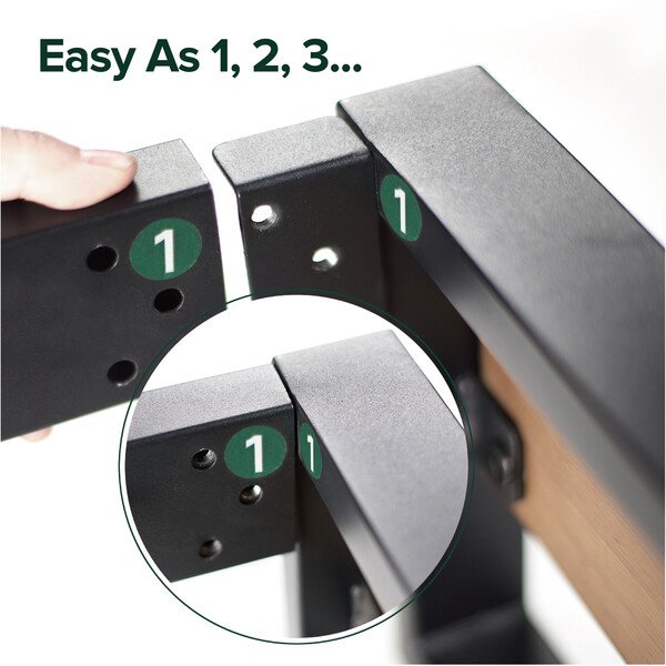 Queen Industrial Rustic Panel Bed Headboard Flat Boxed Option - Espresso - Image 4