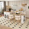 Expandable Kitchen Island With Dining Table - White - Image 4