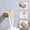 4 Pieces Bathroom Hardware Set Single Towel Bar, Towel Holder, Toilet Paper Holder, Stainless Steel - Brushed Gold - Image 7