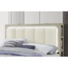 Messa - 5 Piece Queen Bedroom Set With Storage And LED - Natural / White - Image 8
