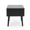 2 Toned Particle Board End Table - Black White - Image 8
