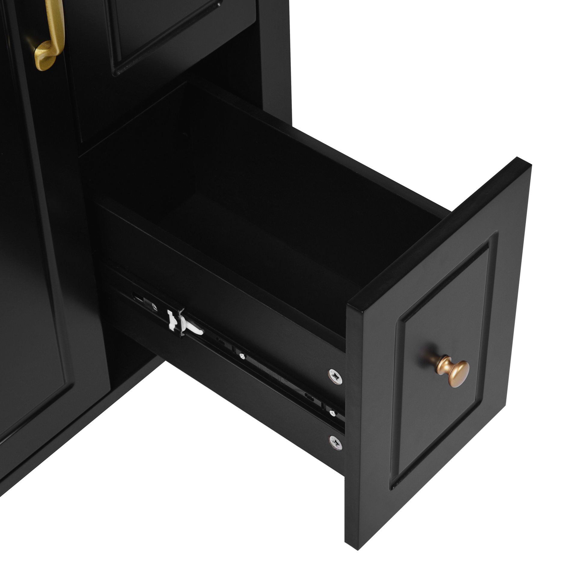 Bathroom Vanity With Sink, Soft Close Storage - Black - Image 19