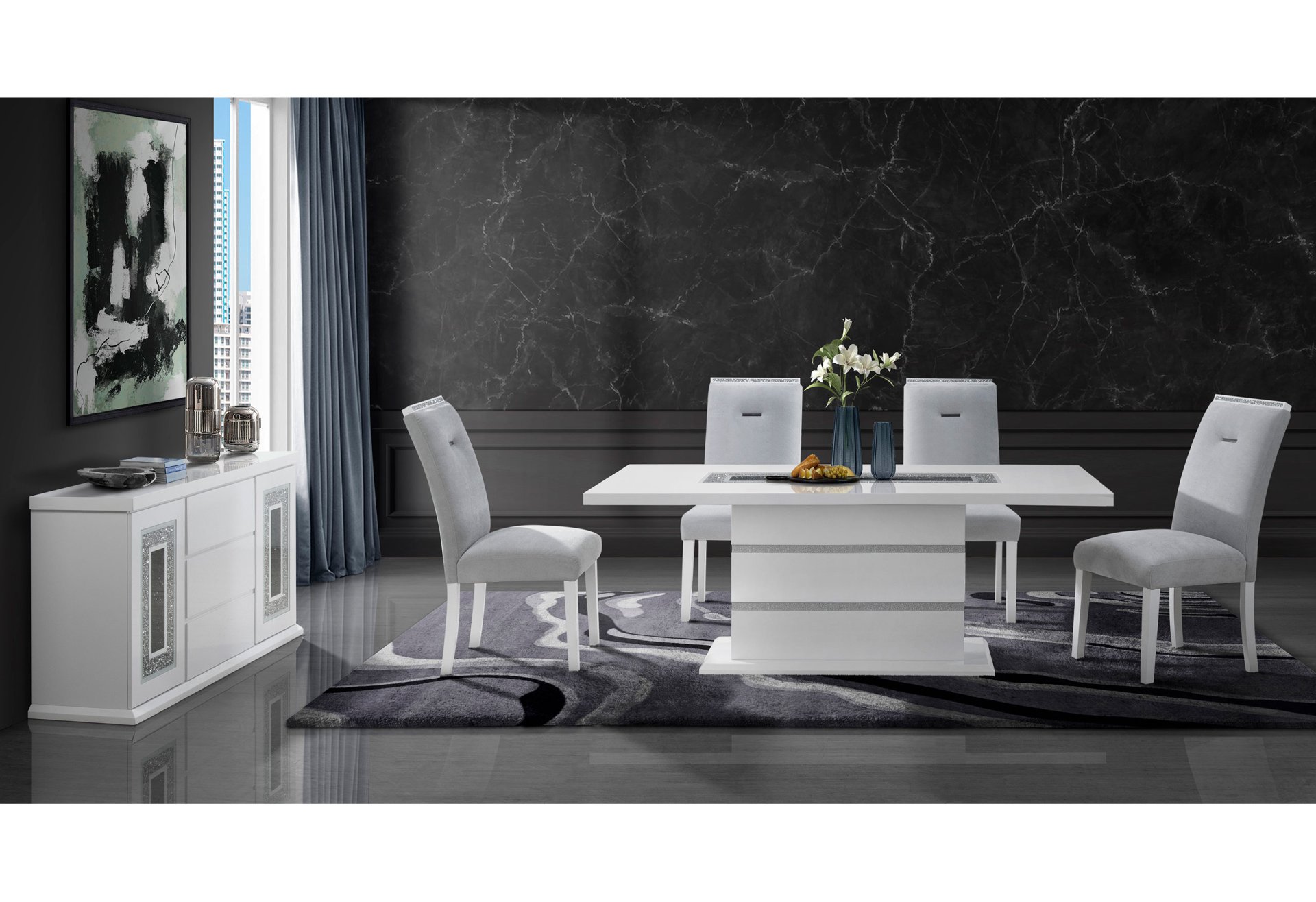 Ariya - Dining Table - White - Image 9