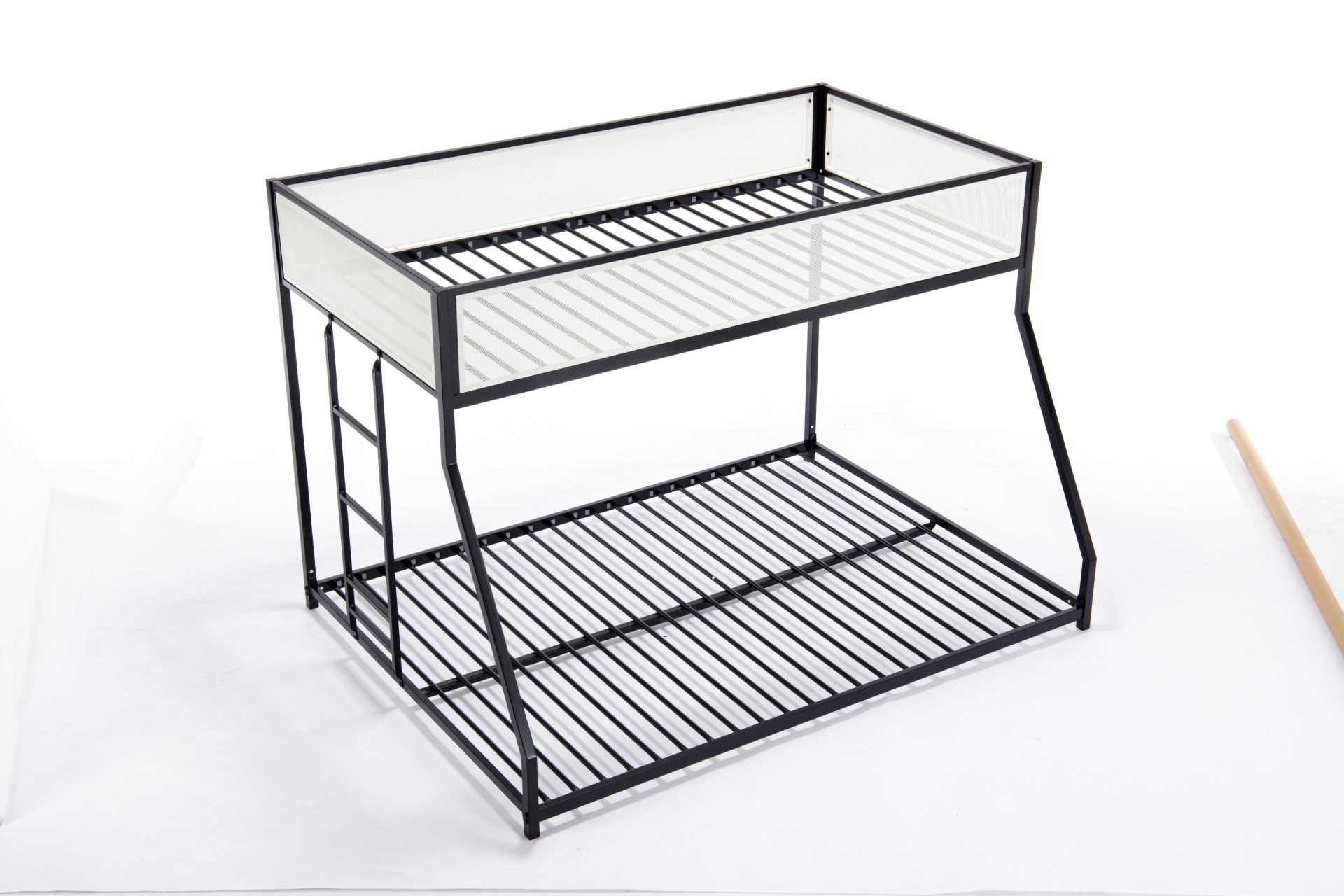 Adam - Twin Over Full Bunk Guard Rail - Black With White Mesh - Image 23