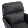 Adjustable Office Chair, Ergonomic Swivel Chair Leather, Comfortable For Long Sitting, Versatile Home And Office Use - Black - Image 8
