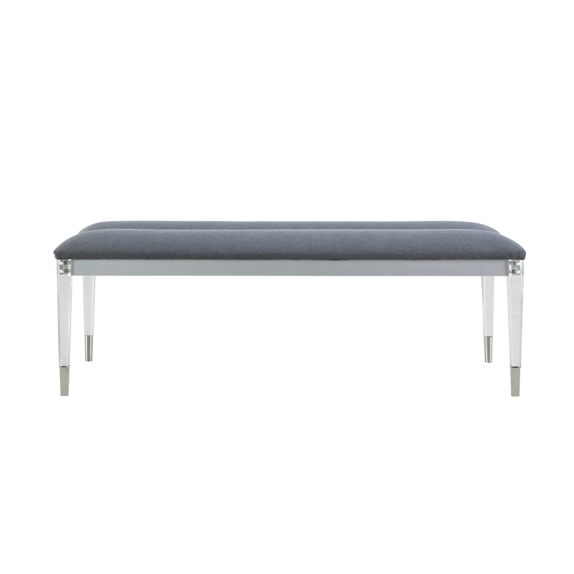 Laura - Bench And Soft Fabric Seating - Silver - Image 5