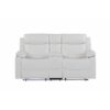 Blanche - 3 Piece Reclining Sofa And Loveseat With LED Lights, Speaker - White - Image 4