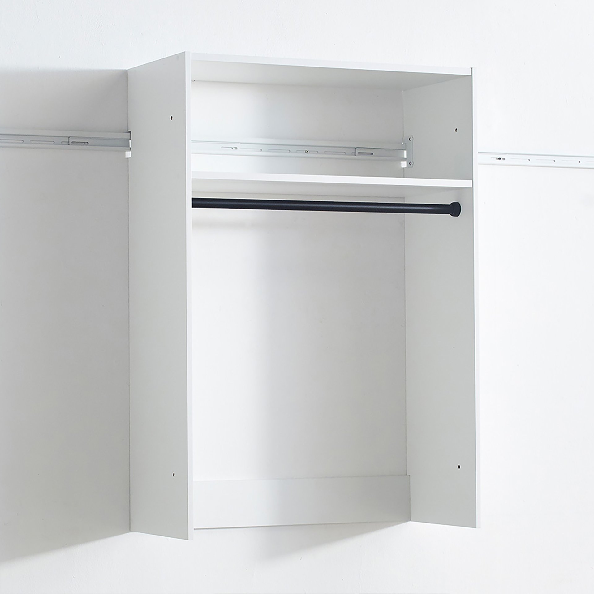 Devi - Wall Mounted Wood Closet System With Modular Versatility And Clean - White - Image 12
