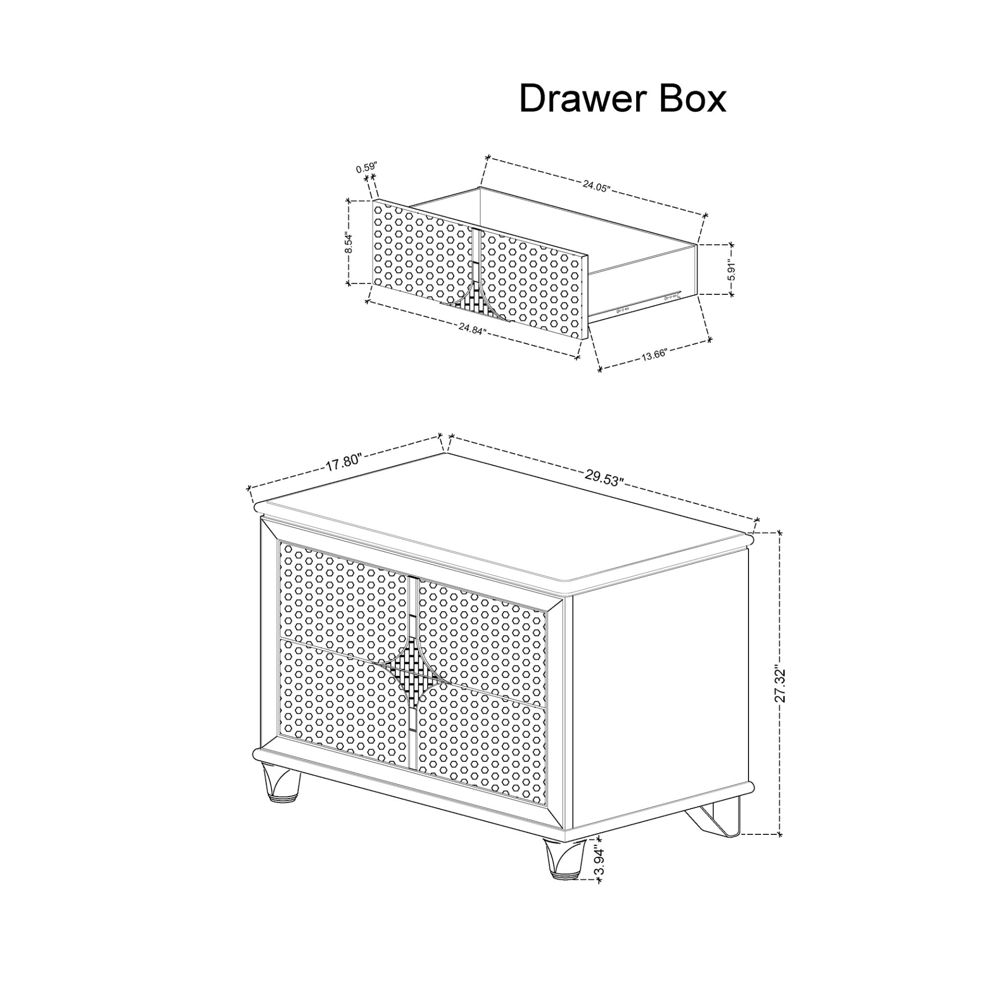 Uriuni - 5 Piece King Bedroom Set With LED Lighting And Panel Headboard - Gold / White - Image 10