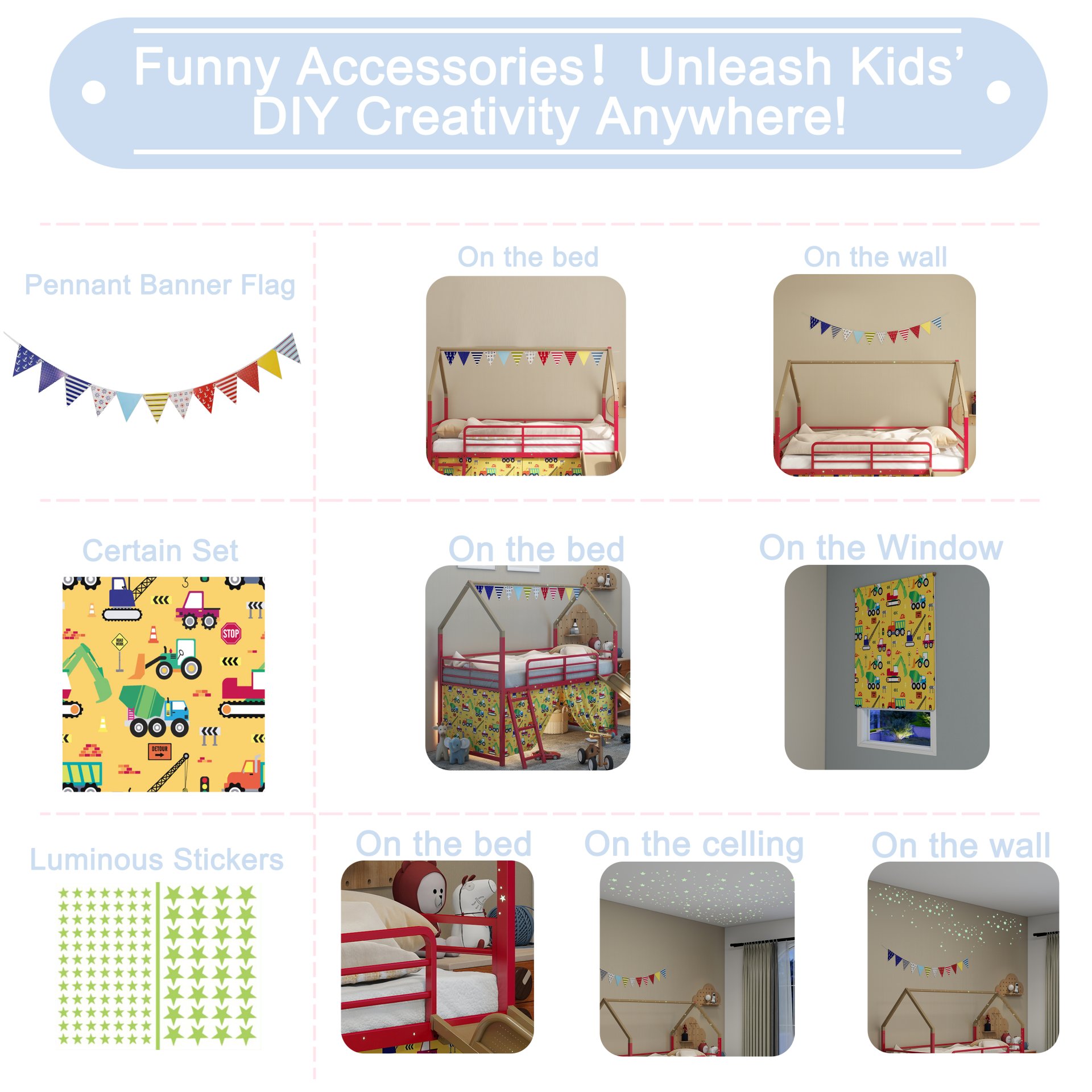 Jack - House Twin Loft Bed With Slide And Curtain Set, Superhero - Gold - Image 7