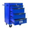Rolling Metal Tool Chest With 4 Drawers, 20" Steel Storage Cabinet With Ball Bearing Slides - Black / Blue - Image 10