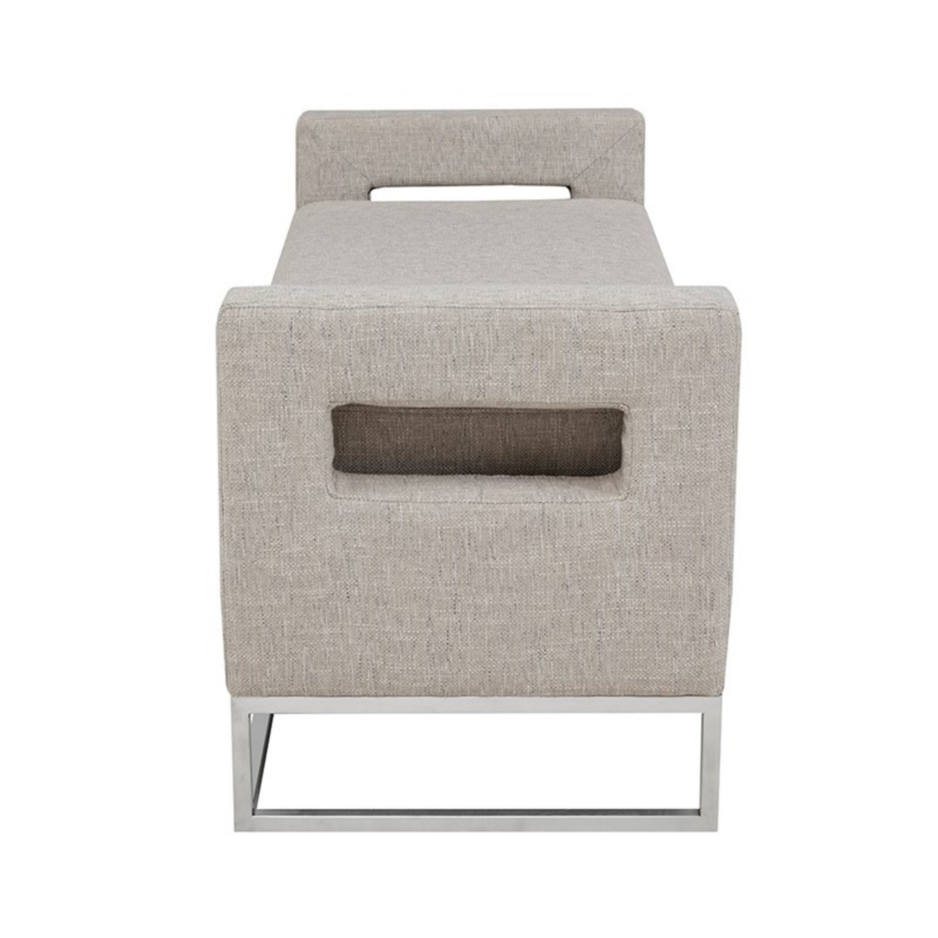 Crawford - Soft Close Storage Bench With Open Sides - Gray - Image 4