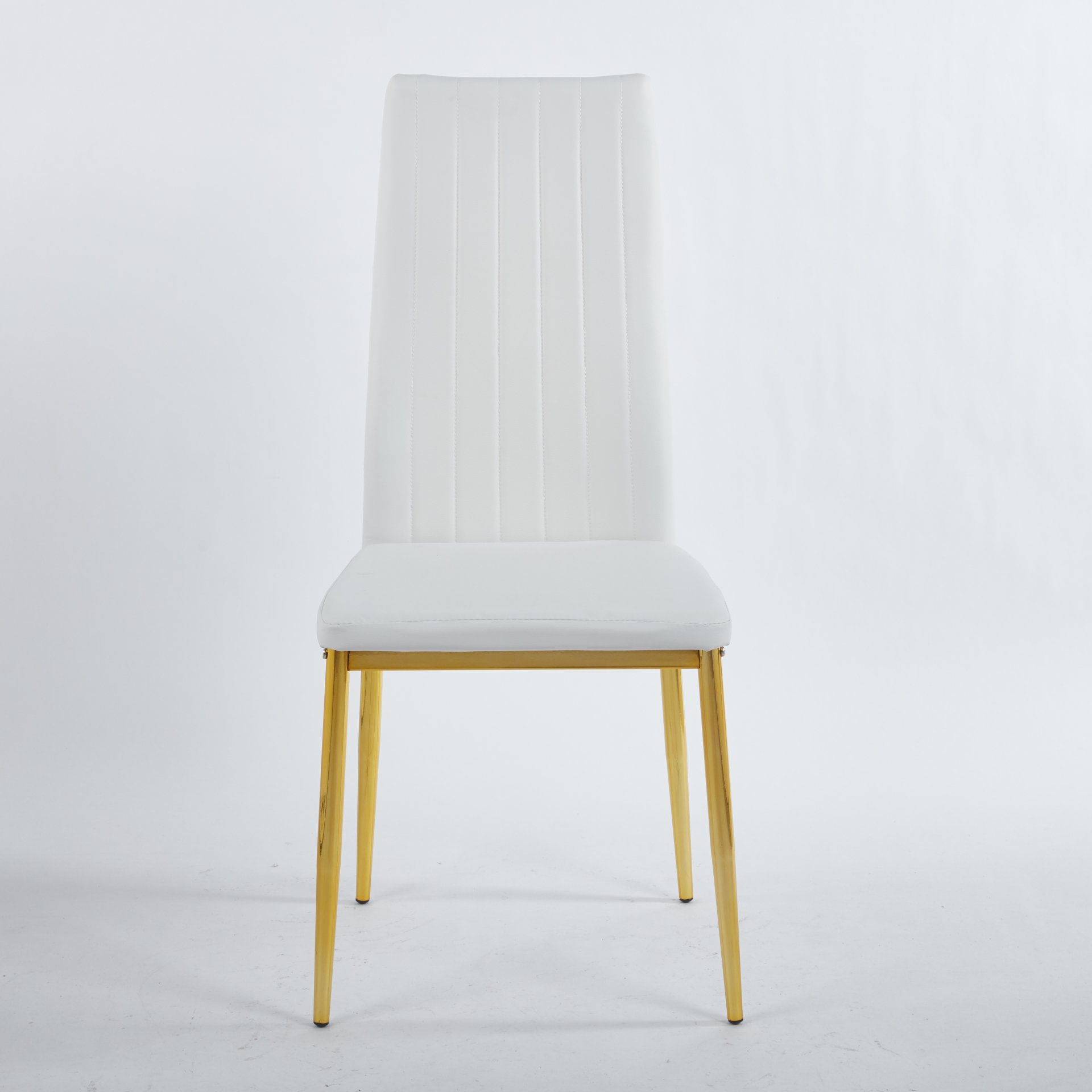 Dining Chair Design For Kitchen (Set of 4) - Golden / White - Image 13