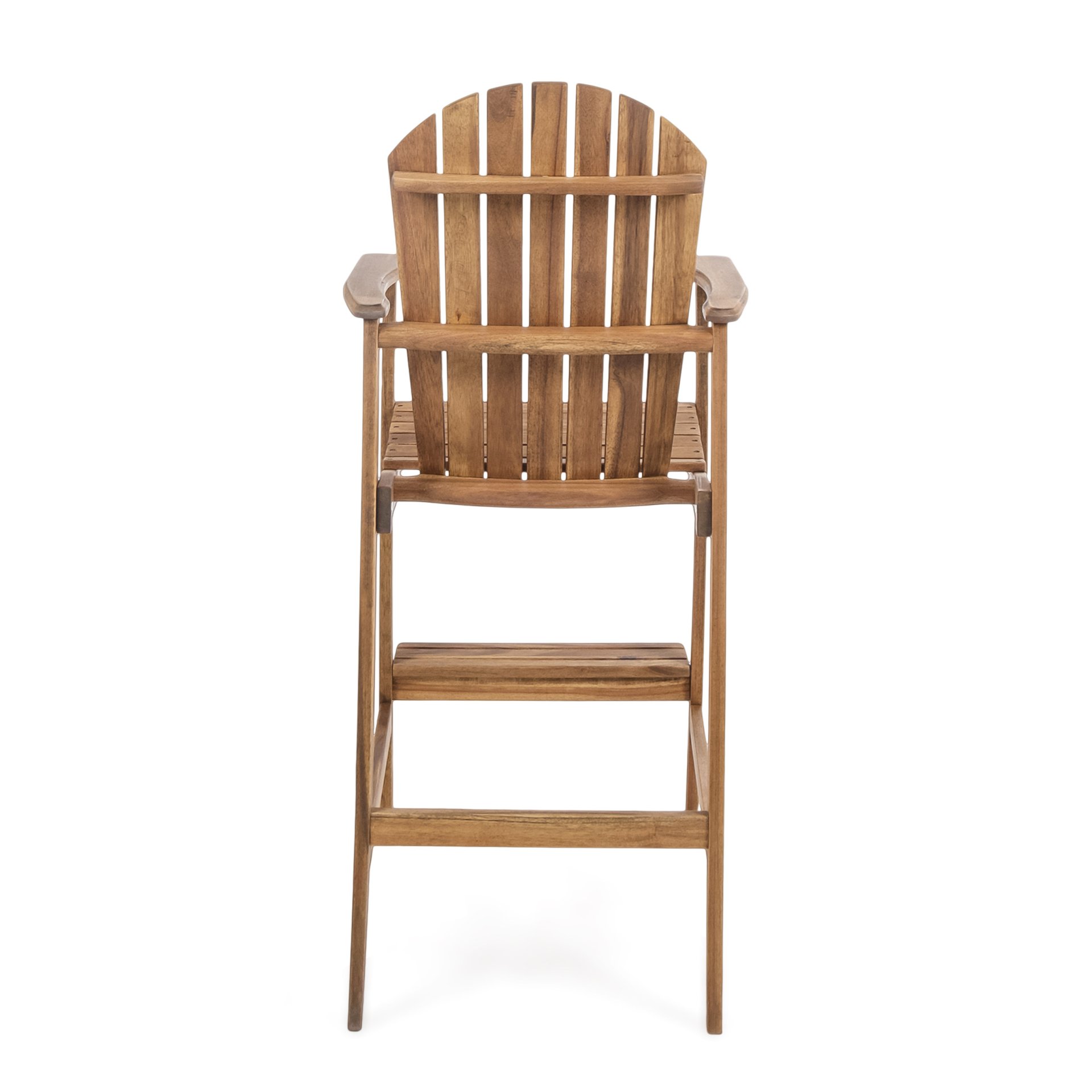 Outdoor Adirondack Barstools (Set of 2) - Natural Stained - Image 13