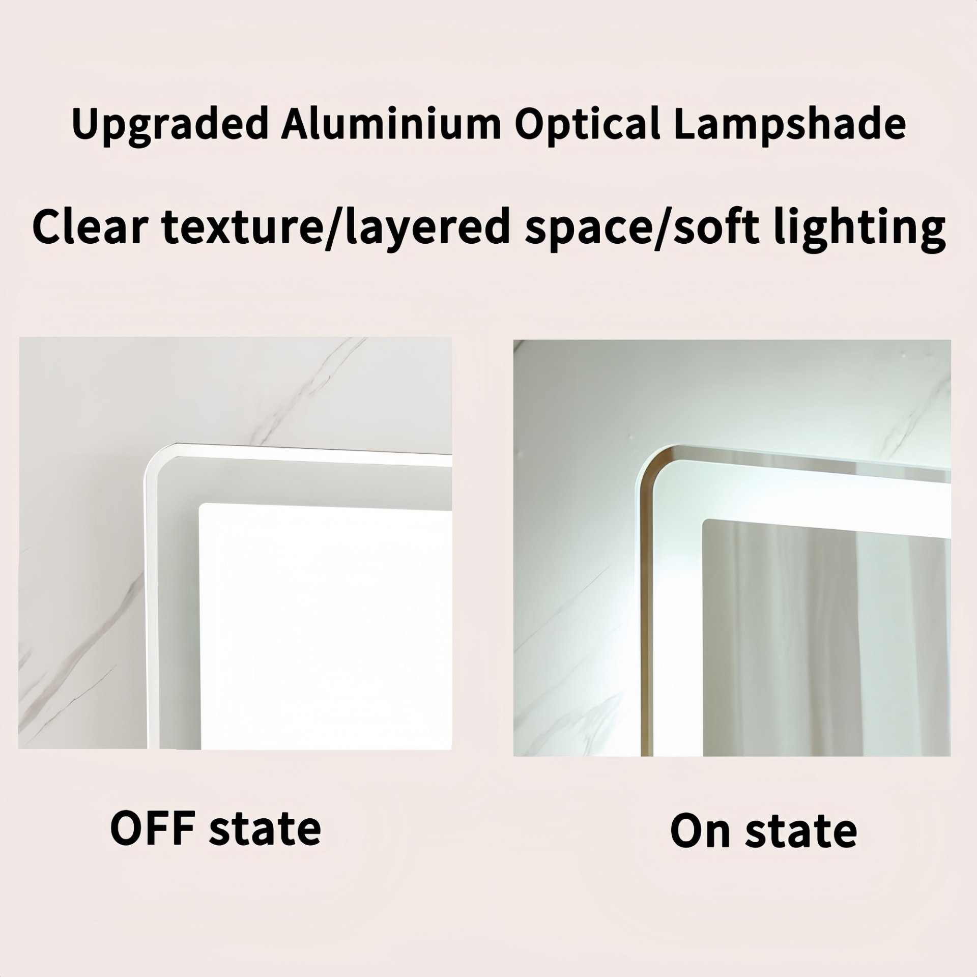 40X32" LED Bathroom Mirror Vanity Mirrors With Front Lights Wall Mounted Anti-Fog Frameless Make Up Mirror With Light Copper Free Silver Mirror Horizontal Or Vertical - Silver - Image 7