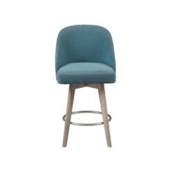 Pearce - Counter Stool With Swivel Seat - Blue