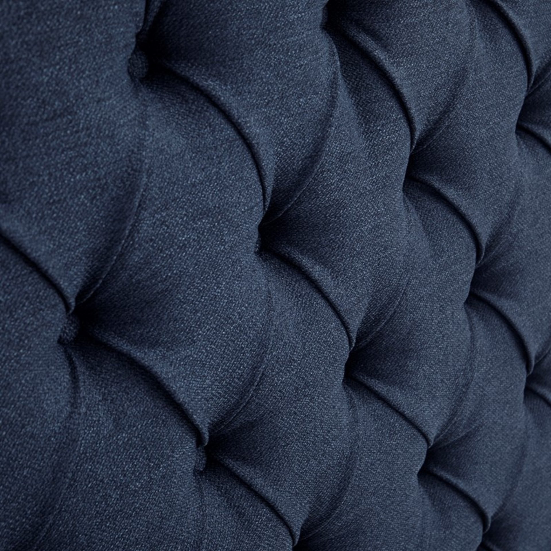 Upholstery Headboard Queen With Tufted Buttons And Nailhead Trim - Navy - Image 5
