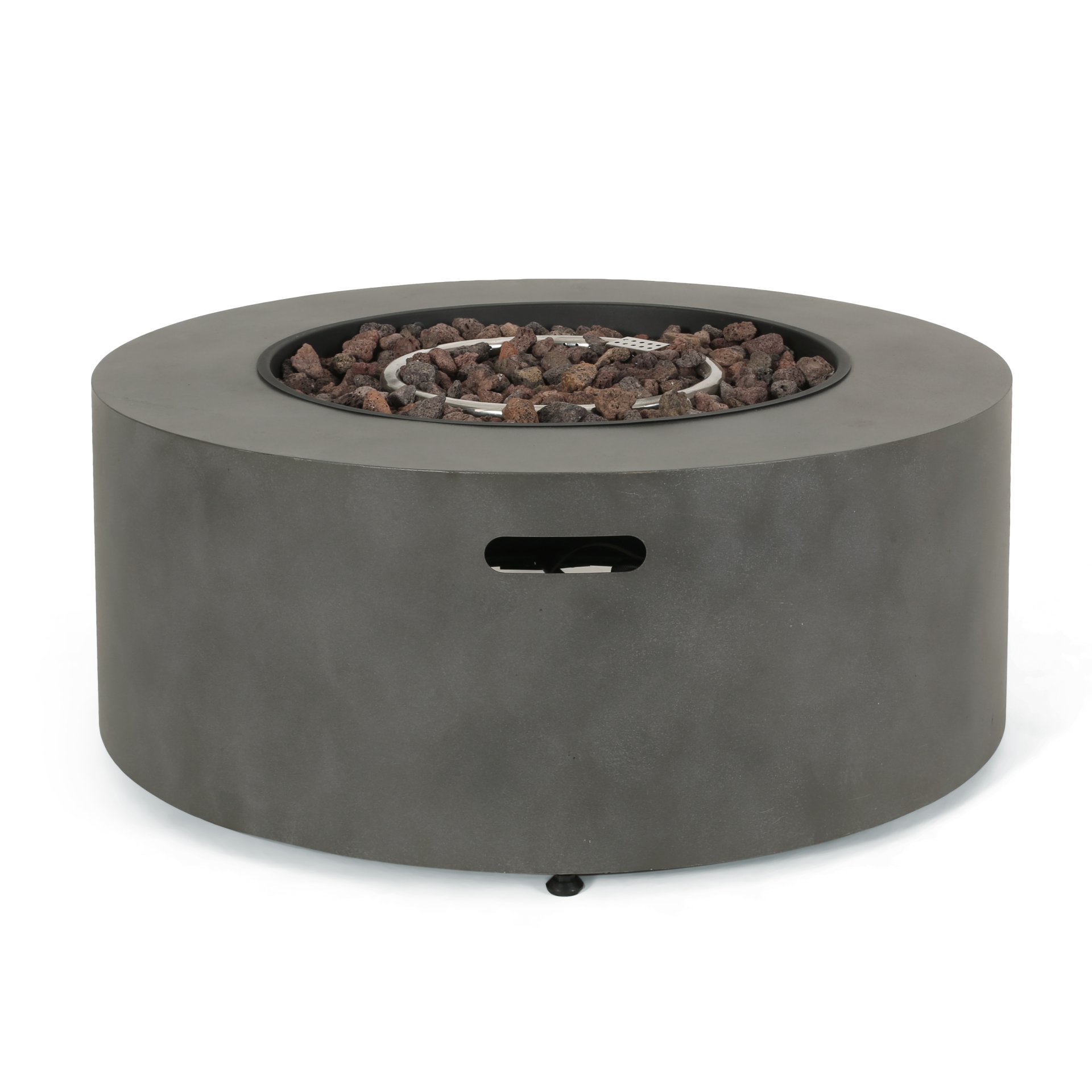 Wellington - Round Iron Fire Pit With 40, 000 Btu Output - Stone Gray - Image 10