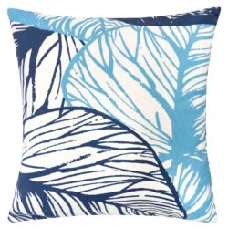 Leaf Vein Outdoor & Indoor Pillow - Indigo