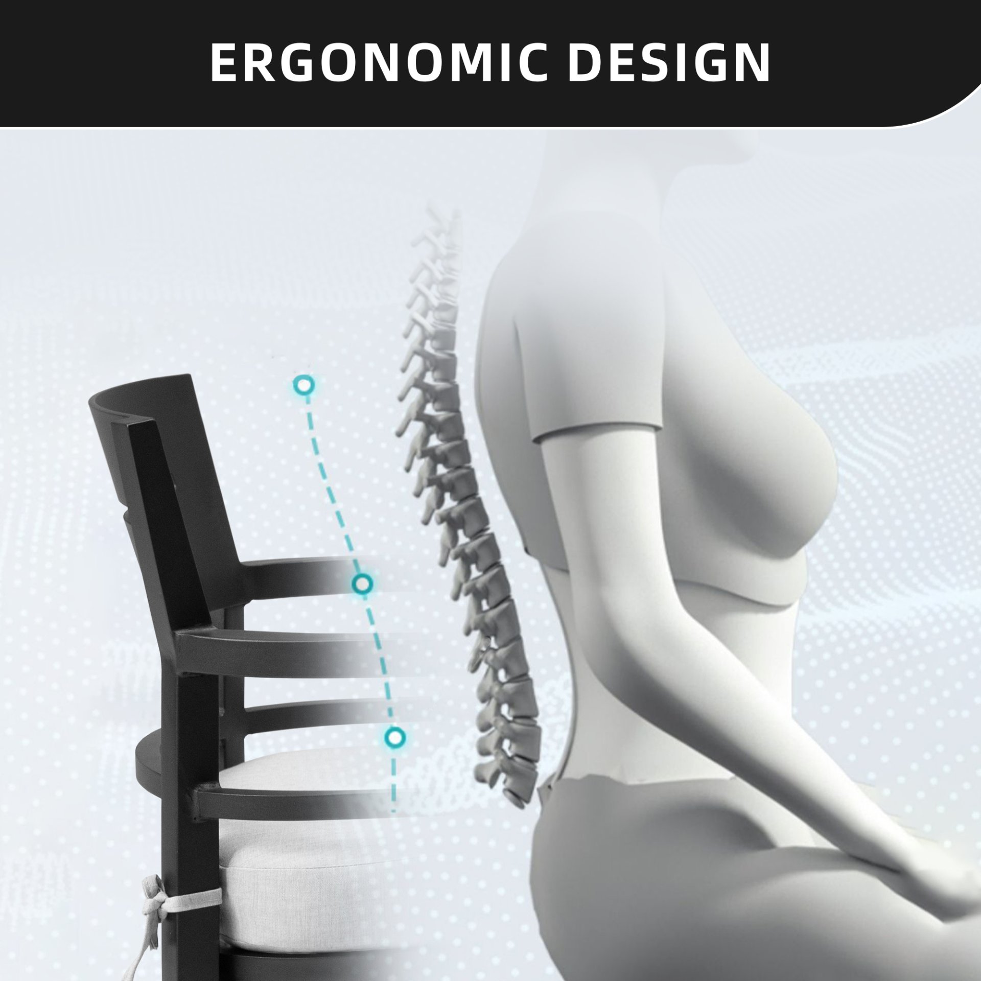 Outdoor Patio Swivel Rocker With Outdoor Grade Sunbrella Fabric Cushions (Set of 2) - Ember Black - Image 6