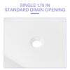 24 X 16" Ceramic Rectangular Vessel Bathroom Sink - White - Image 7
