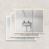 Bathroom Medicine Cabinet With Lights, LED Medicine Cabinet With Mirror, Double Door Lighted Medicine Cabinet With Defogger, Dimmer, Clock & Temp Display, 2 Outlets & USB Ports - Silver - Image 4