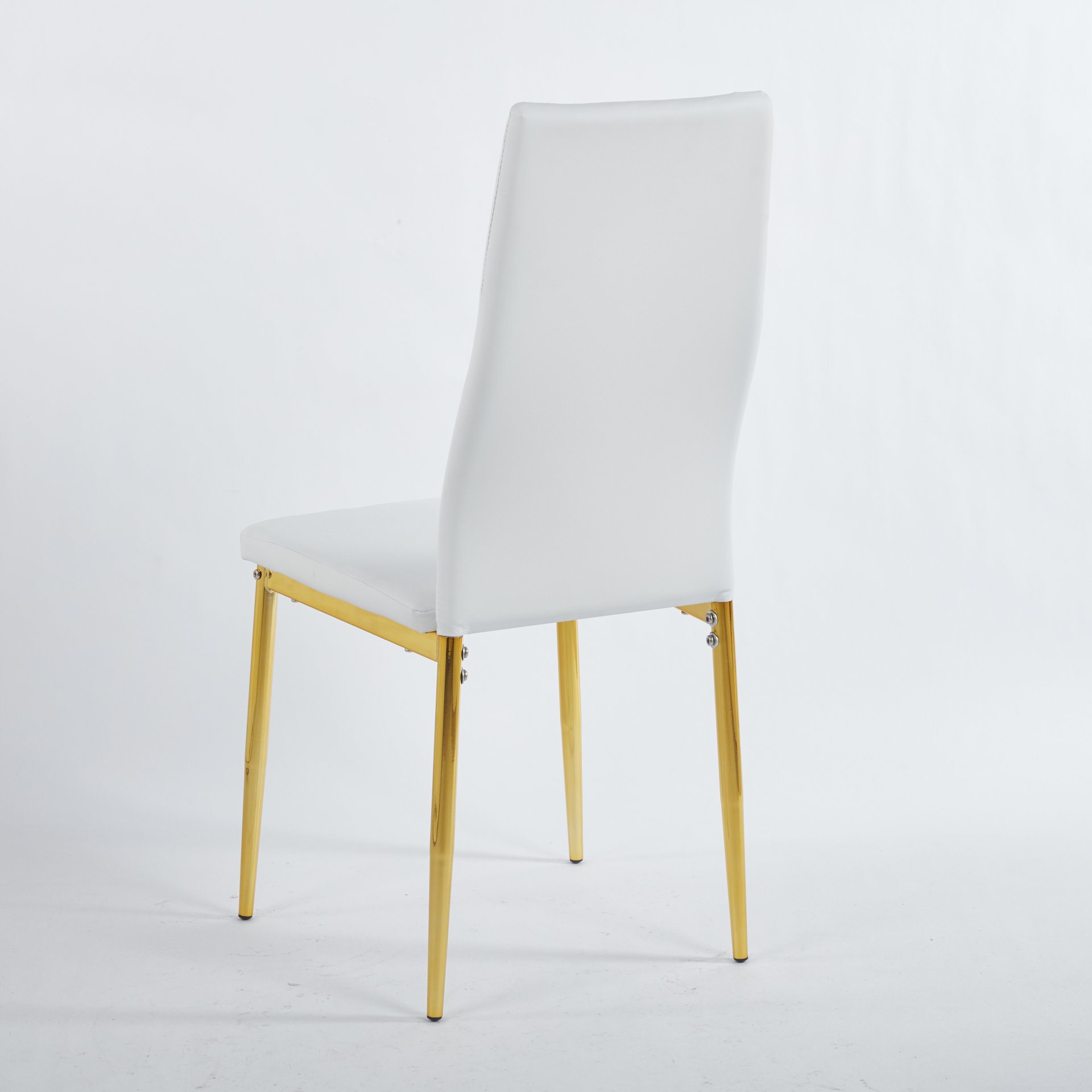 Dining Chair Design For Kitchen (Set of 4) - Golden / White - Image 11
