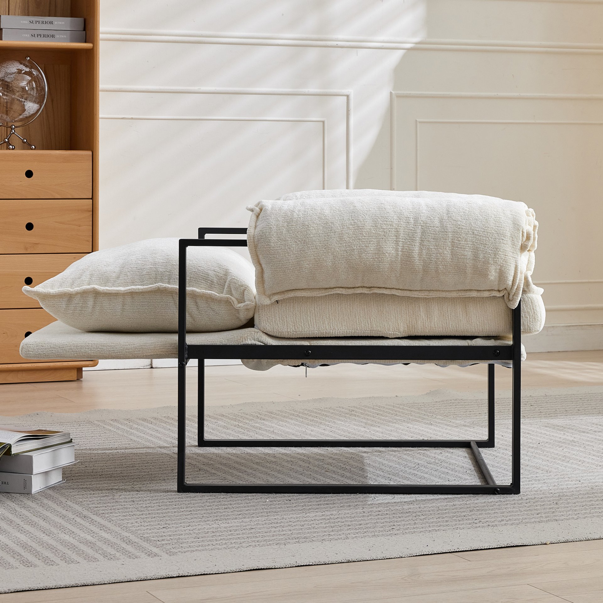 Adjustable Frame Sofa - Creamy White - Image 8