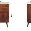 Curved Nordic Charm Cabinet - Brown - Image 12