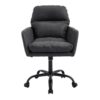 Adjustable Office Chair, Ergonomic Swivel Chair Leather, Comfortable For Long Sitting, Versatile Home And Office Use - Black - Image 6