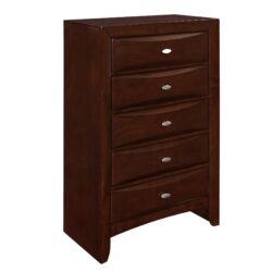 Lucille - Chest With Spacious Drawers - Walnut Brown
