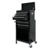 High Capacity Rolling Tool Chest With Wheels And Drawers, 6 Drawer Tool Storage Cabinet - Black - Image 8