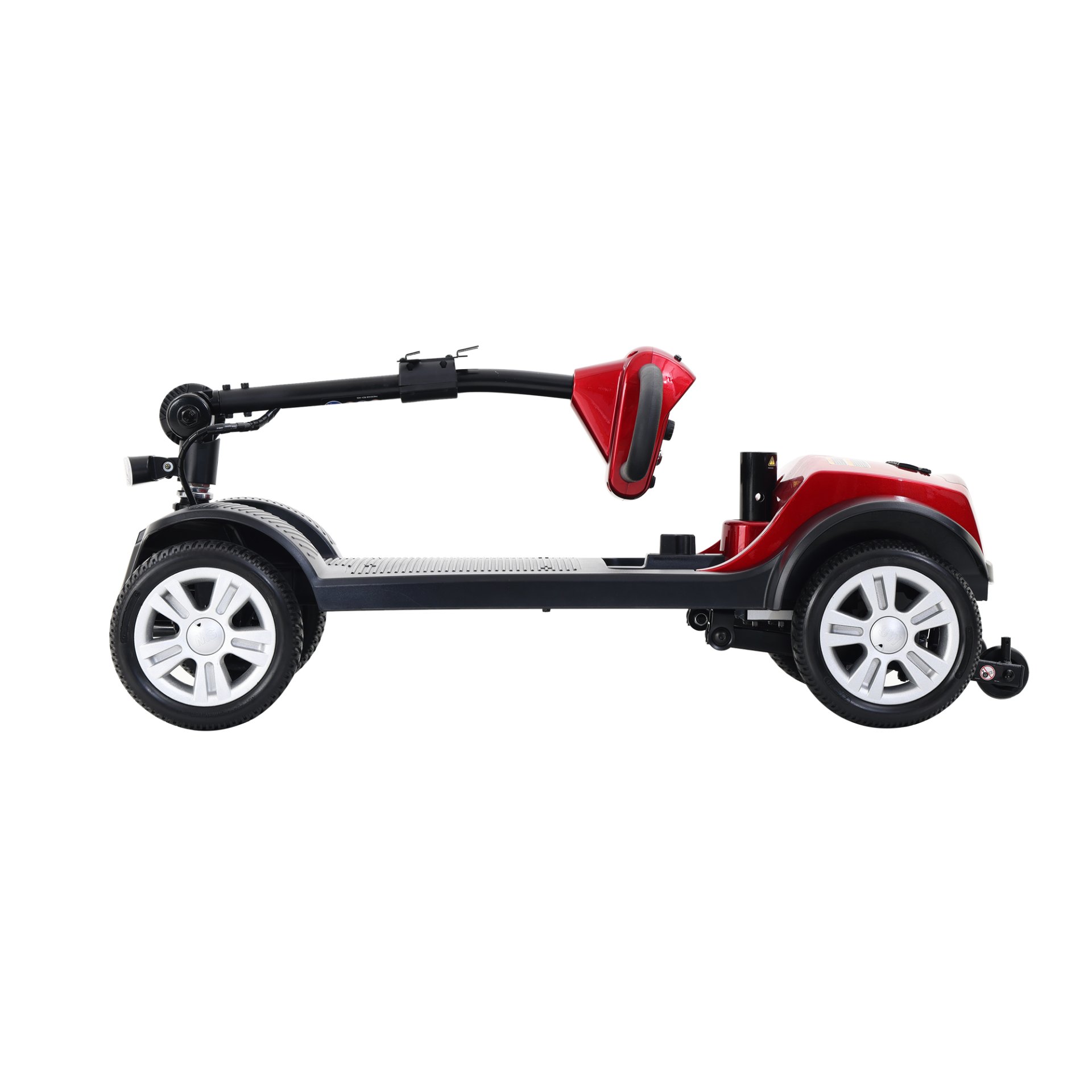 Max Sport - 4 Wheels Outdoor Compact Mobility Scooter With 2 Pieces X 12Ah Lead Acid Battery - Red - Image 6