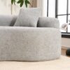 4 Seater Sofa With Chenille Fabric, 30D, 60 Hardness Full Sponge, 4 Pillow For Living Room, Home Furniture Sleeper Sectional Sofa For Apartment - Gray - Image 28