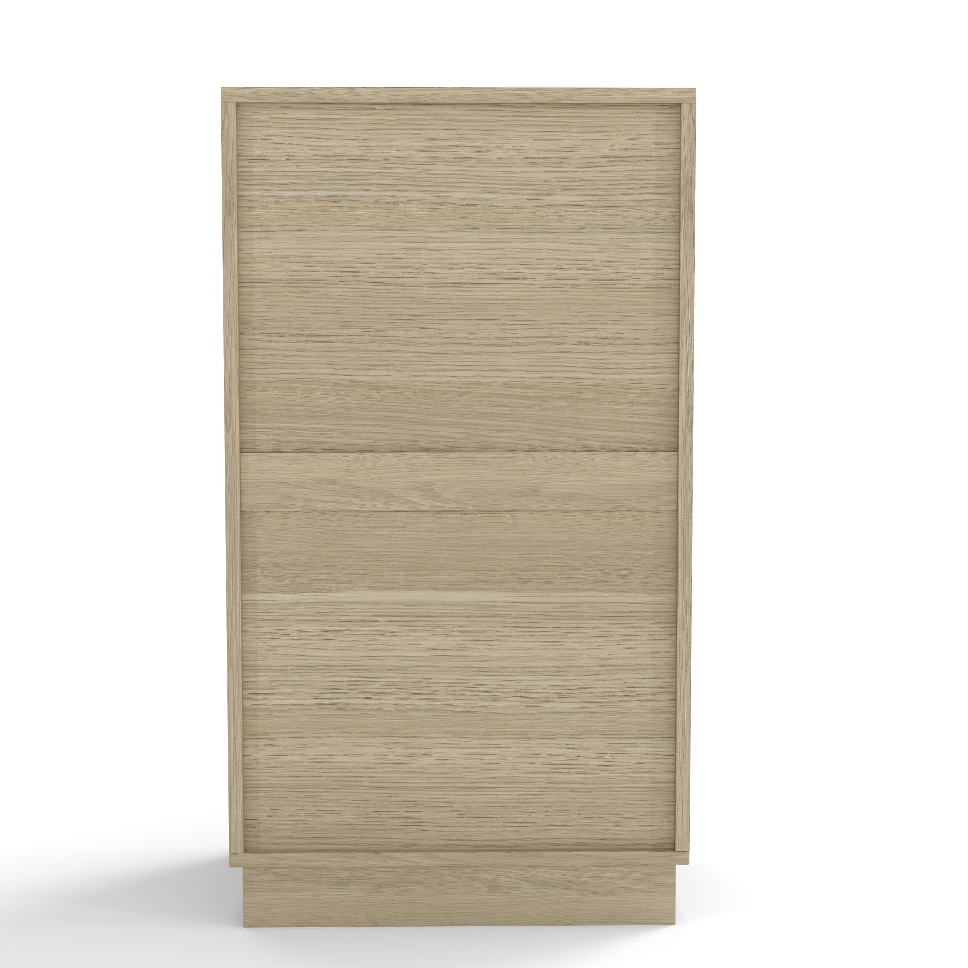 10 Gallon Tilt Out Trash Can Cabinet With Wave Textured Drawer - Oak - Image 17