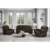Brenda - Console Reclining Loveseat With Manual Recline Function - Brown - Image 2
