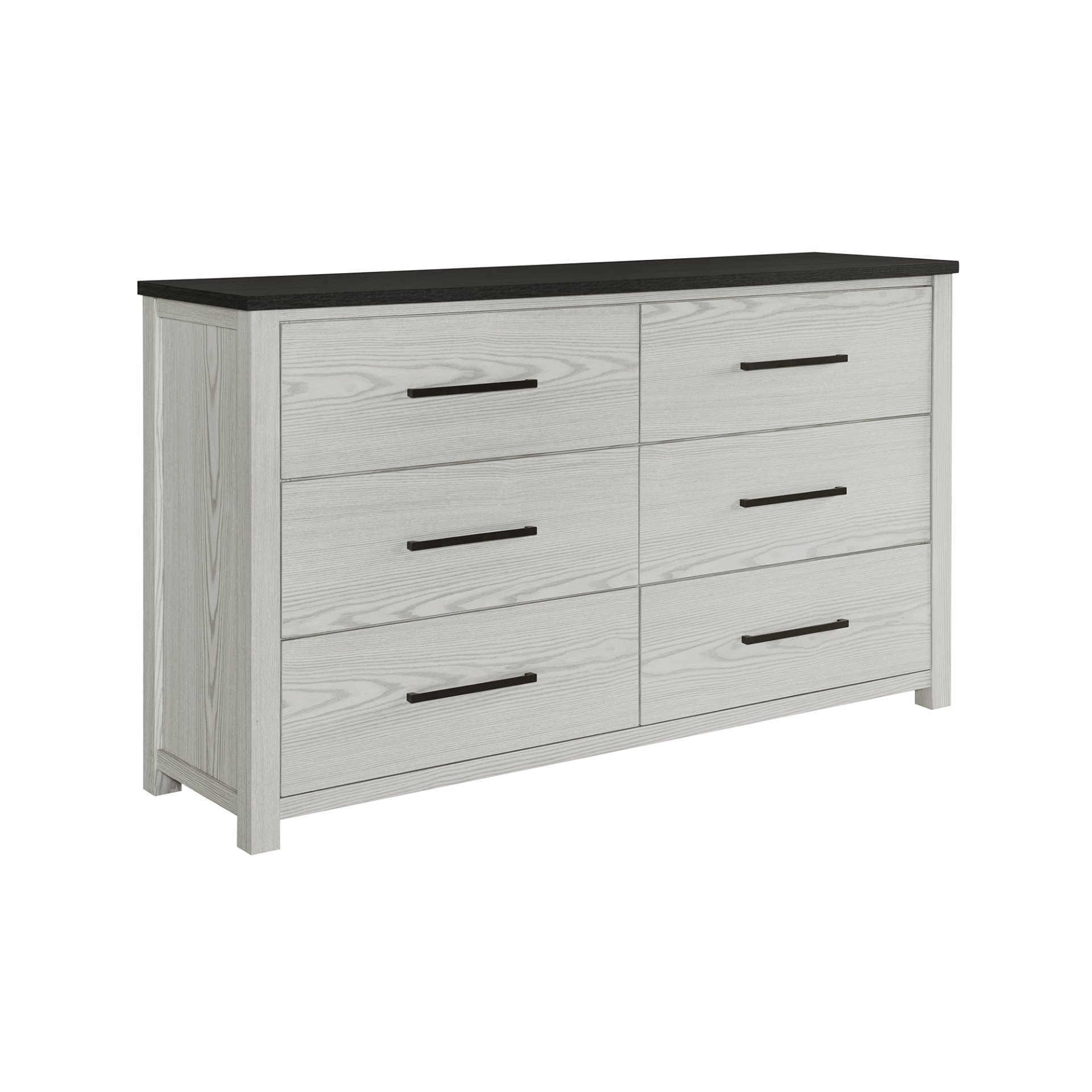 Avery - King Bedroom Set & Bookcase Headboard, Low Profile Bed, Spacious Drawers - Beige - Image 3