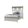 Augusta - Full Bed With Lit Headboard, Panel, Low Profile Design - Beige / Brown - Image 4