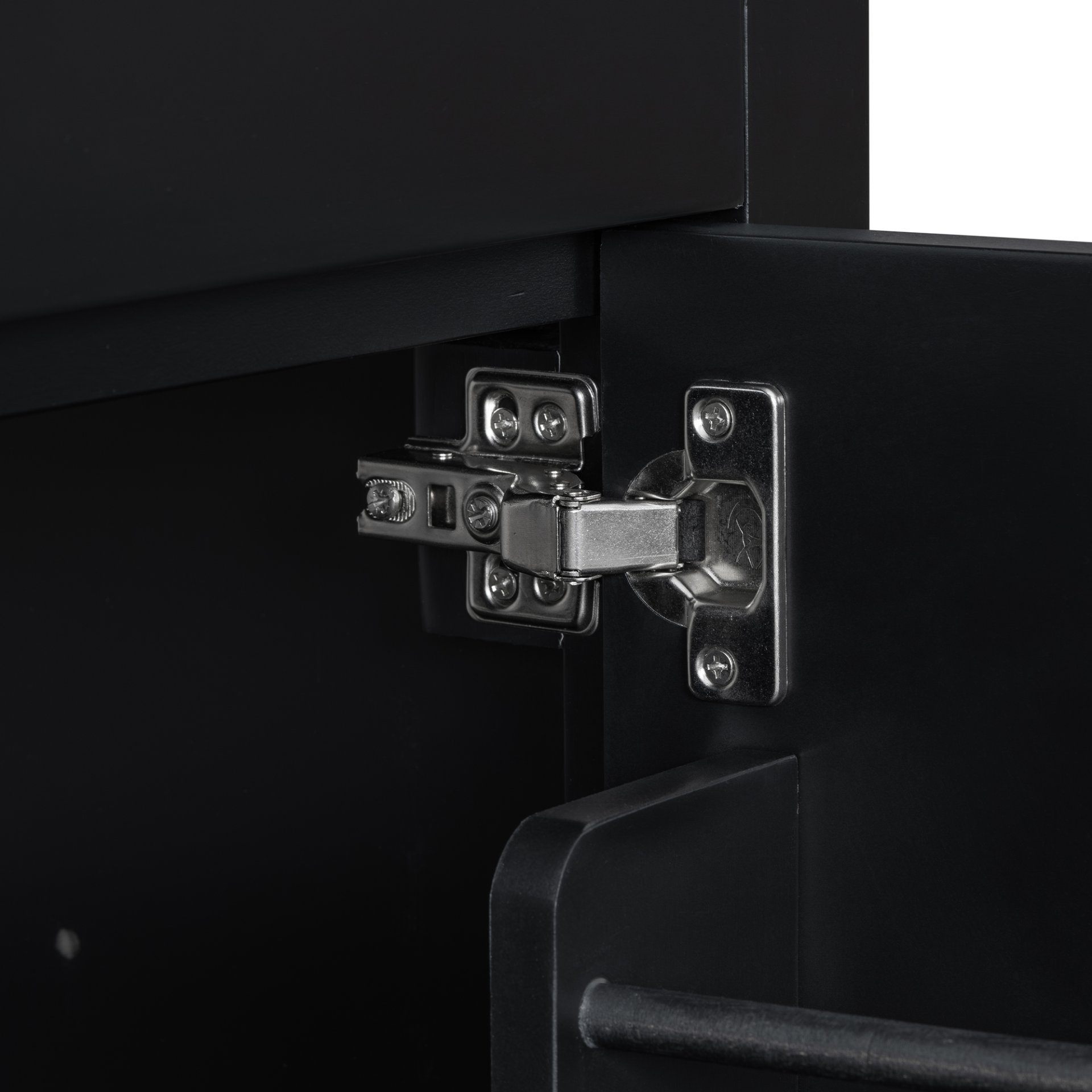 30" Bathroom Vanity With Sink And Soft Close Doors - Black - Image 16
