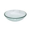 Crackle Vessel Sink, Round Bowl With Pop Up Drain - Clear - Image 7