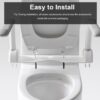 Upgraded Design Armrest, With Glossy Gw 007 1 Piece Toilet With Tornado Flush, Soft Close Seat, Dual Flush Map 1000G, Comfort Chair Seat - Gloss White - Image 6