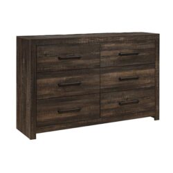 Monica - Dresser With Spacious Drawers Bar Handles - Dark Oak