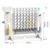 4 To Score Giant Game Set With Mesh Bag & Jumbo Connect 4 - White / Gray - Image 3
