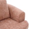 360° Swivel Accent Barrel Chair With Dual Layer Cushion, Round Seating For Living Room - Pink - Image 15