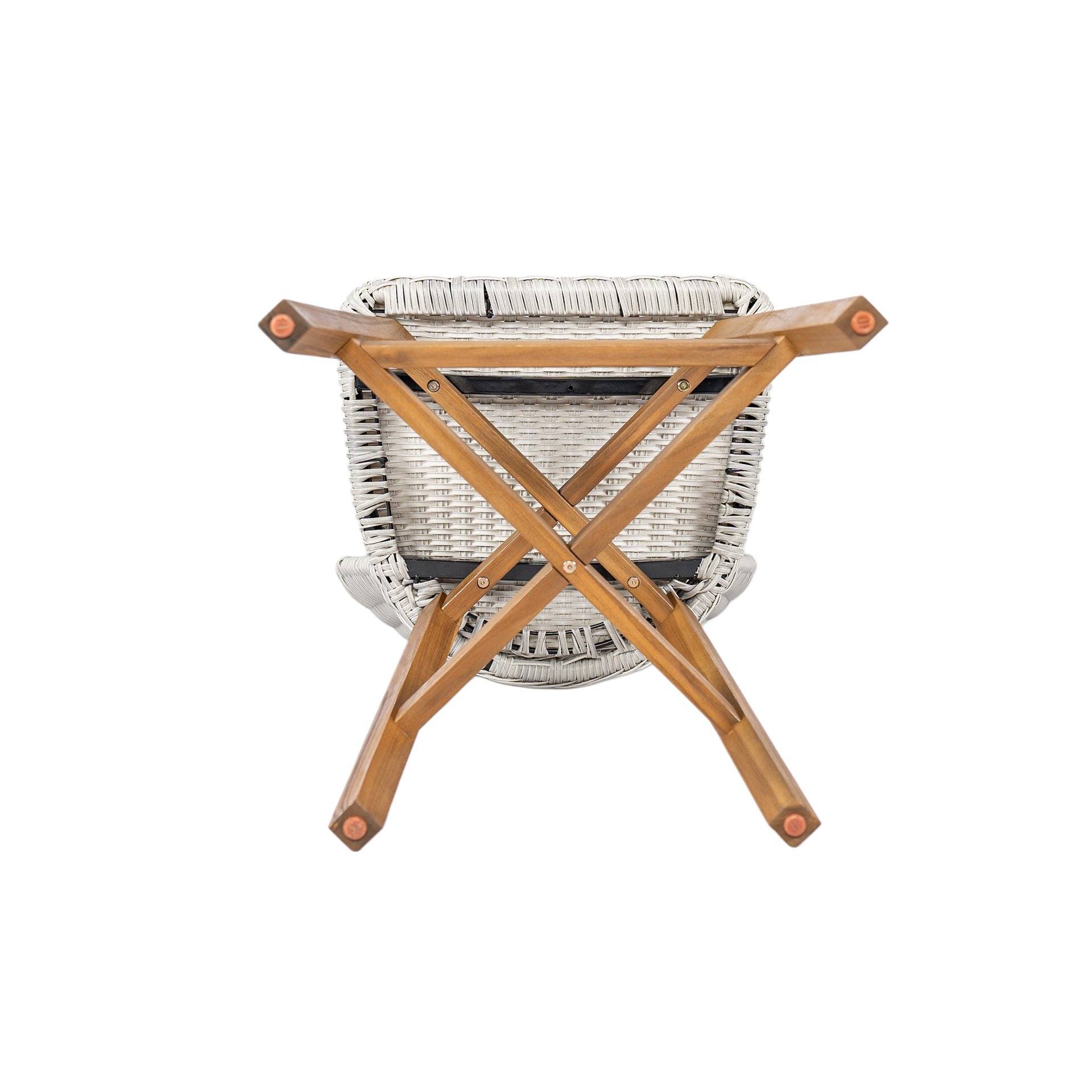 Lymington - Outdoor Bar Stool (Set of 2) - Light Gray / Teak - Image 13