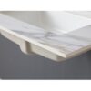 Vanity Top With Undermount Sink And Backsplash - White Marble - Image 9