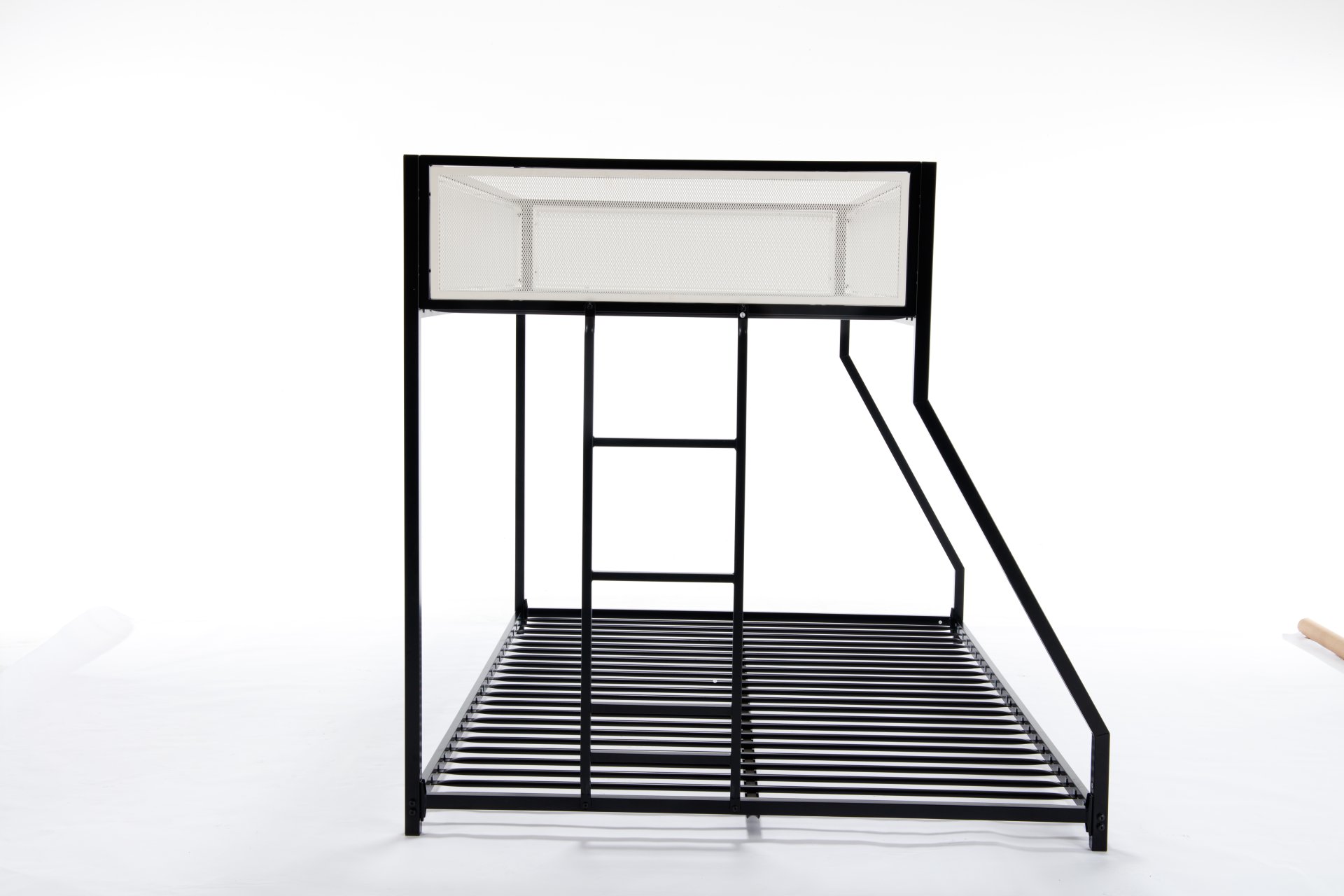 Adam - Twin Over Full Bunk Guard Rail - Black With White Mesh - Image 21
