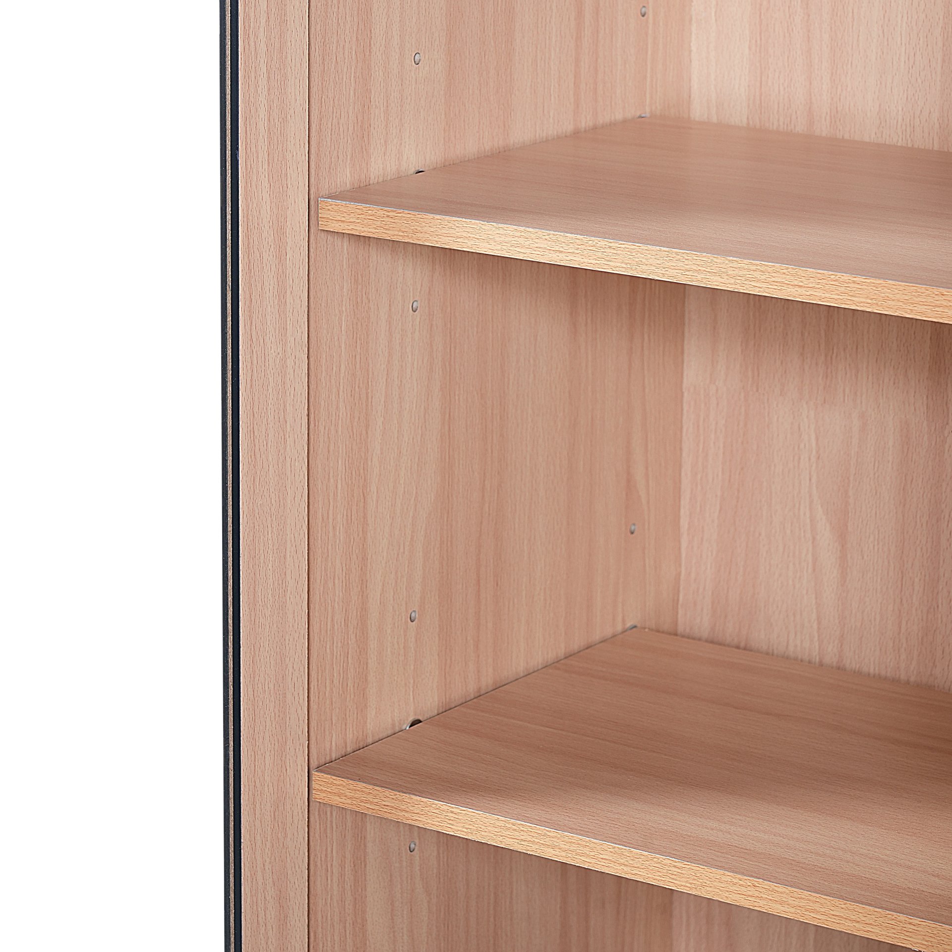 Bathroom Storage Cabinet, Adjustable Shelves & Drawer, Freestanding Linen Tower - Black - Image 15