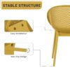2 Pack Lounge Chair Set With Folding Square Table - Earthy Yellow / Khaki / White - Image 18